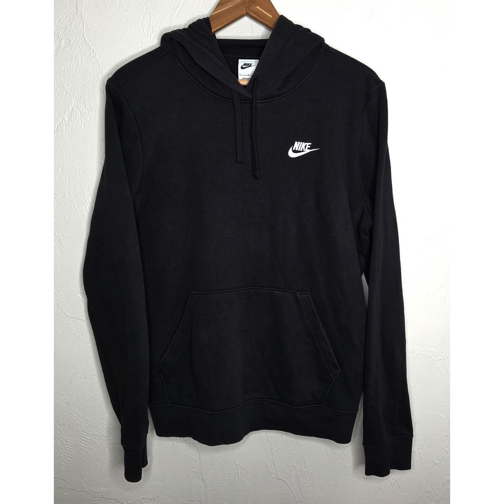 Nike Unisex Black Sportswear Hoodie Pullover Embroidered Logo Size‎ Large